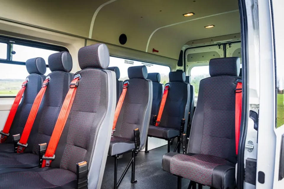 citroen seats Seats of Citroen Relay 17 seat minibus