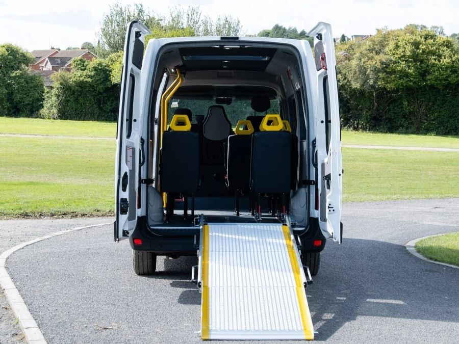 Renault Master wheelchair accessible minibus with ramp Renault Master wheelchair accessible minibus with ramp