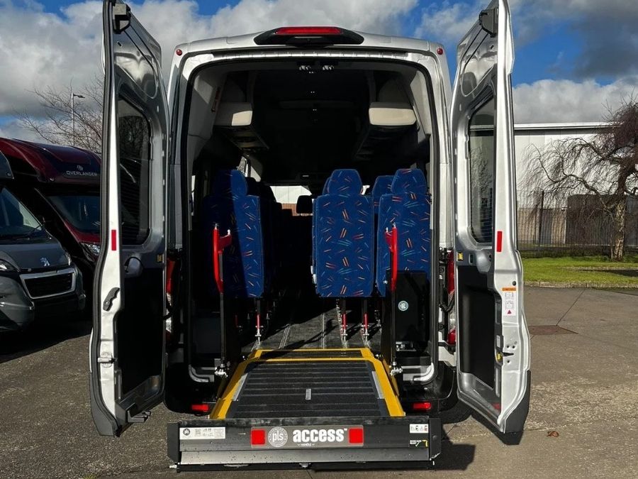 Ford 17-seat wheelchair accessible minibus with lift