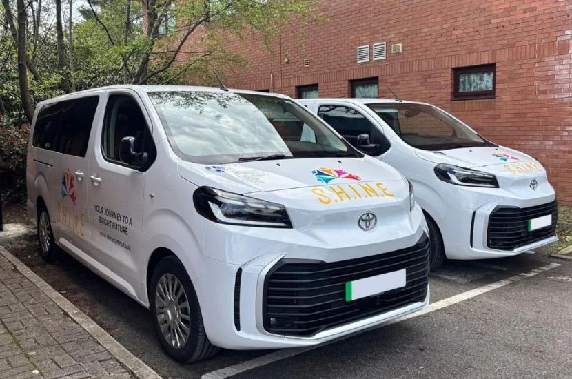 standard minibus livery and logo Shine